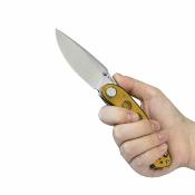 KUB344Q Couteau Kubey Momentum | Lame Drop Point Acier D2 | Manche Ultem Liner Lock - Livraison Gratuite