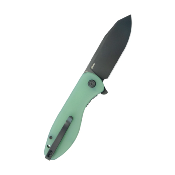 KUB358Q Couteau pliant Kubey Master Chief | Lame Clip Point acier 14C28N Blackwash | Liner Lock | Manche Jade G10 – Livraison Gratuite