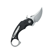 KUB440A Couteau Kubey Jaw Pikal Lame Karambit Acier 14C28N Manche G-10 Noir Sécurité Liner Lock  - Livraison Gratuite