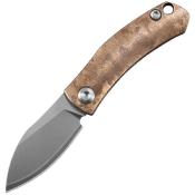 KUNJ729 Couteau Pliant Kunwu Nano Lame Acier ZDP-189 Manche Cuivre Moucheté Slip Joint - Livraison Gratuite