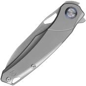 KUNK704 Couteau Kunwu Knives Zen Lame Acier Elmax Manche Titane IKBS - Livraison Gratuite