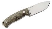 LSTM2MCVG Couteau LionSteel M2 Hunter Lame Acier M390 Green Micarta Etui Cuir Made Italy - Livraison Gratuite