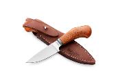 LSTWL1CVN Couteau LionSteel Willy Natural Canvas Micarta Lame Acier M390 Etui Cuir Made Italy - Livraison Gratuite