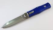 M241NH1B Couteau Automatique Mikov Predator Blue Automatic Lame Acier 420 Republic Tchèque - Livraison Gratuite