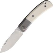 MAXMBTS01 Couteau Pliant Maxace Beetle-S Slip Joint WhiteManche Os Lame Acier M390