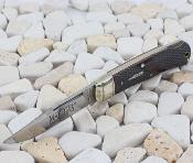 MR677 Marbles Lockback Folding Knife – Couteau Pliant Lockback | Lame Clip Point Inox Satinée | Manche Os Marron Quadrillé - Livraison Gratuite