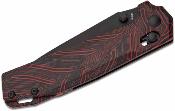 OKNRUBATOBKRD Couteau Oknife Rubato Rail Lock Lame Tanto 154CM Noire Manche G10 Noir/Rouge Damascus – Livraison Gratuite