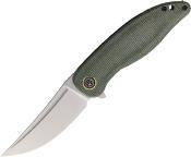 PFKP06GRMS Couteau Petrified Fish Simum Green Lame Acier K110 Poignée Micarta IKBS - Livraison Gratuite