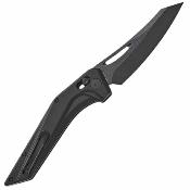 PFKP15DADW Petrified Fish Frigate | Couteau Lame Reverse Tanto Acier CPM-S35VN Black | Manche Black Alu Crossbar Lock - Livraison Gratuite