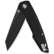 QS108C2 Couteau QSP Phoenix Black Lame Acier D2 Style Wharncliffe Black Roulements à Billes - Livraison Gratuite