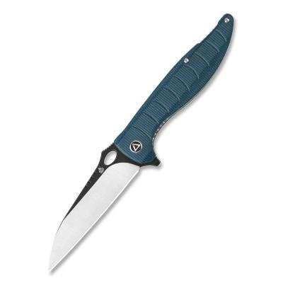 QS117C Couteau QSP Locust Blue Micarta Lame Acier 154CM IKBS - Livraison Gratuite