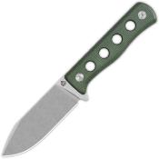 QS155C1 Couteau QSP Canary Fixed Blade Green Lame Acier Cr8Mo2VSi SW Etui Kydex - Livraison Gratuite