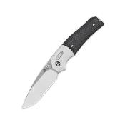 QS157A1 Couteau QSP Vault Black Micarta Lame Acier 14C28N IKBS Crossbar Lock - Livraison Gratuite