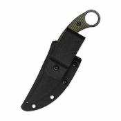 QS166B2 Couteau QSP Viper Clip Point Lame Acier 10Cr15MoV Blk Manche G10 Od Green Housse Kydex - Livraison Gratuite