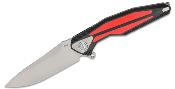 RKTULAYBR Couteau Rike Knife Tulay Black/Red Lame Acier 154CM IKBS - Livraison Gratuite