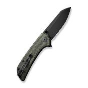 S220141 SENCUT Fritch Green Micarta Lame Acier 9Cr18MoV IKBS - Livraison Gratuite