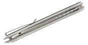 S24082A1 Couteau SENCUT Squiggy Lame en Acier 9Cr18MoV Manche en G-10 Noir/White Pivot Roulements à Billes - Livraison Gratuite