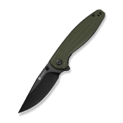 S251041 SENCUT Vyrce Couteau Lame Acier D2 Black Finish Manche G10 OD Green Linerlock Thumb Stud - Livraison Gratuite