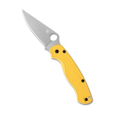 SC81PYL2 Couteau Pliant Spyderco Para Military 2 Salt Lame Acier CPM-MagnaCut Manche FRN Jaune Compression Lock USA - Livraison Gratuite