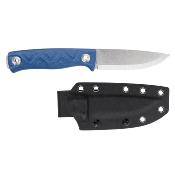 SRM702TME Couteau SRM Bushcut 702TME Drop-Point Acier Sandvik 14C28N Manche Micarta Bleu Housse Kydex – Livraison Gratuite