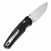 T2109V4 Couteau Tenable Raven Pliant Drop Point Acier 14C28N Manche G10 Noir Sécurité Cross Bar Lock - Livraison Gratuite  