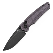 T2109V7 Couteau Tenable Raven Purple Cross Bar Lock Lame Acier 14C28N Blackwash Manche Micarta - Livraison Gratuite