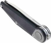 TF6010BK Defcon JK Series Fulcrum Lite | Couteau Lame Drop Point 14C28N | Manche G-10 Noir | Button Lock - Livraison Gratuite
