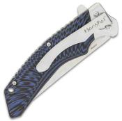 UC3440 Couteau United Cutlery Honshu Sekyuriti Black/Blue Lame Acier D2 IKBS - Livraison Gratuite