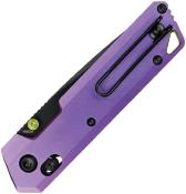 VOSA3521 — Couteau Vosteed Parallel Lame Acier 154CM Tanto Black Stonewash Manche Titane Anodisé Violet Crossbar Lock - Livraison Gratuite