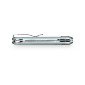 VOSA5110 Couteau Pliant Vosteed Corgi V V Lame Acier Nitro-V Manche Alu Bleu clair Vanchor Lock - Livraison Gratuite