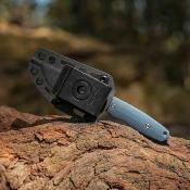 VOSD0405 Vosteed H-Back D0405 – Couteau Lame Acier Nitro-V Manche G10 Blue Etui SOAR Clip – Livraison Gratuite