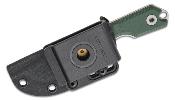 VOSD0601 Couteau Vosteed Quokka-O Bowie Lame Acier 14C28N Micarta Green Housse Kydex - Livraison Gratuite