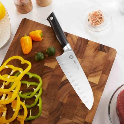 VOSSLSA4170 Couteau de cuisine Vosteed Stallion Santoku 7" | Lame Acier DIN 1.4116 Manche G10 - Livraison Gratuite
