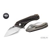 Couteau Bestech Goblin Manche Titane & Fibre de Carbone Acier S35VN BTKT1711A - Free Shipping