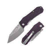B1058A2 Couteau TENABLE Loki Lame Acier Nitro-V Stonewashed Manche Micarta Violet Liner Lock - Livraison Gratuite