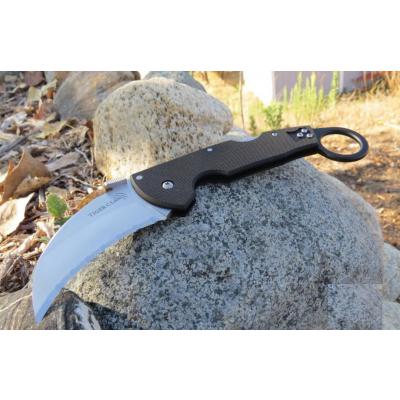 Couteau Karambit Cold Steel Tiger Claw Acier CTS-XHP Serrated Manche G-10 Tri-Ad lock CS22KFS - Free Shipping