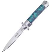 Couteau Frost Cutlery Italian Stiletto Milano A/O Manche Vert FISM001G - Livraison Gratuite