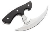 GH5113 Couteau Gil Hibben Thor's Sickle Ulu Lame Acier 5Cr15MoV Etui Cuir - Livraison Gratuite
