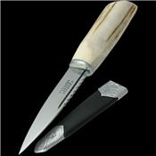 Couteau Dague Scottish Dirk Sheffield Sgian Dhu Acier Carbone Manche Os Made In England SHE018 - Free Shipping
