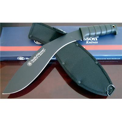 Couteau Tactical Kukri Smith&Wesson Bush Hog Kukri Acier Inox Manche Kraton SWBH - Free Shipping