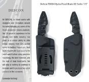 TD004 Couteau Defcon Hydra 004 Lame Acier D2 Etui Kydex - Livraison Gratuite