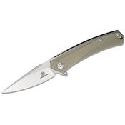 Couteau Defcon JK Barracuda Green Lame Acier D2 Manche Titane TF33302 - Livraison Gratuite