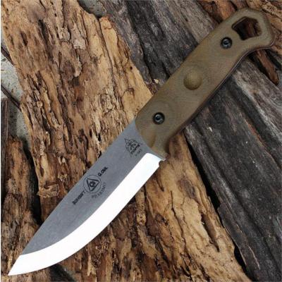 Couteau Tops Knives Brakimo Acier Carbone 1095 Manche Micarta Etui Kydex Made USA TPBRAK01 - Free Shipping