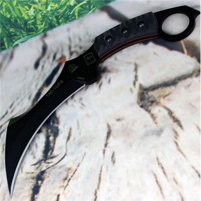 Couteau TOPS Tac Tops Karambit Lame Acier Carbone 1095 Made USA TPTAC01RMT - Livraison Gratuite