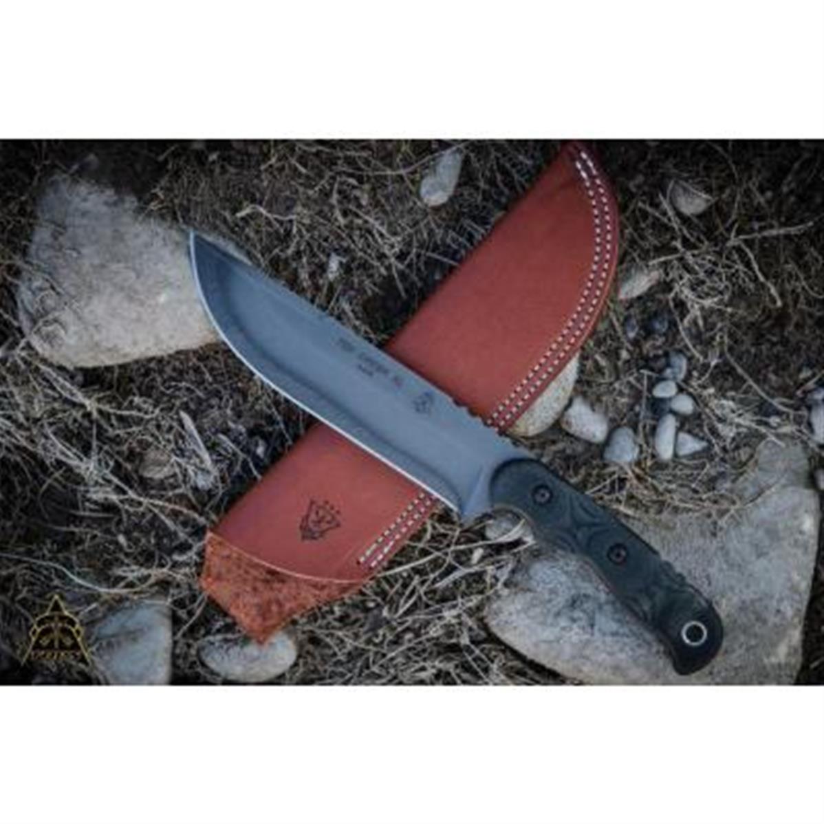 Couteau de Survie TOPS Tex Creek XL Hunter Survival Acier Carbone 1095