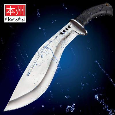 Couteau Kukri Gurkha United Cutlery Honshu Boshin Lame Acier 7Cr13 Manche TPR Etui Cuir UC3241 - Free Shipping