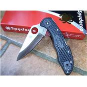 Couteau SPYDERCO SC11PBK Delica4 - Spyderco Delica 4 PlainEdge Black FRN (C11PBK)