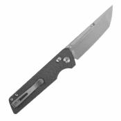 B2038V1 Couteau TENABLE Anomaly Lame Acier Nitro-V Stonewashed Manche Aluminium Gris Cross Bar Lock - Livraison Gratuite