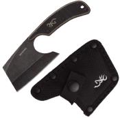 BR0322B Couteau Browning Cutoff Camp Cleaver Lame Acier 9Cr14MoV Etui Nylon - Livraison Gratuite