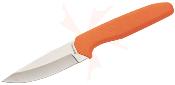 BR0554 Browning – Sharp Ridge Skinner | Lame Drop Point Acier 8Cr13MoV | Manche Caoutchouc Orange | Étui Nylon - Livraison Gratuite